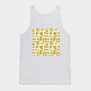 Modern Abstract Shape Patterns IV Tank Top